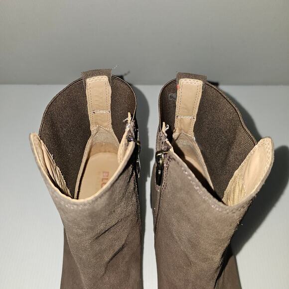 NEW Blondo Dakota Ankle Bootie Womens 11 Java Brown Suede Moto Buckle Waterproof - Picture 9 of 13
